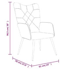 Πολυθρόνα Relax Σχέδιο Patchwork Υφασμάτινη με Σκαμπό 328198-thumb-8