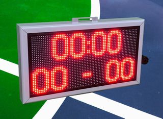 Φορητός πίνακας γηπέδου με χρονόμετρο και σκορ