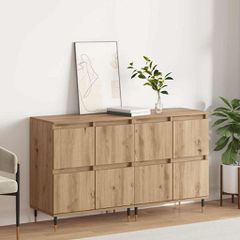 Παραδοσιακά Πλευρικά Έπιπλα 2 pcs artisan δρυς 120 x 35 x 70 εκ 3394528