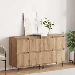 Παραδοσιακά Πλευρικά Έπιπλα 2 pcs artisan δρυς 120 x 35 x 70 εκ 3394534