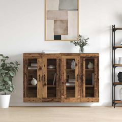Ντουλάπια Τοίχου 2 pcs Παλαιό ξύλο 69.5 x 34 x 90 εκ. 3394536