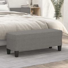 Πάγκος Σκούρο Γκρι 100x35x41 εκ. Υφασμάτινος 349452