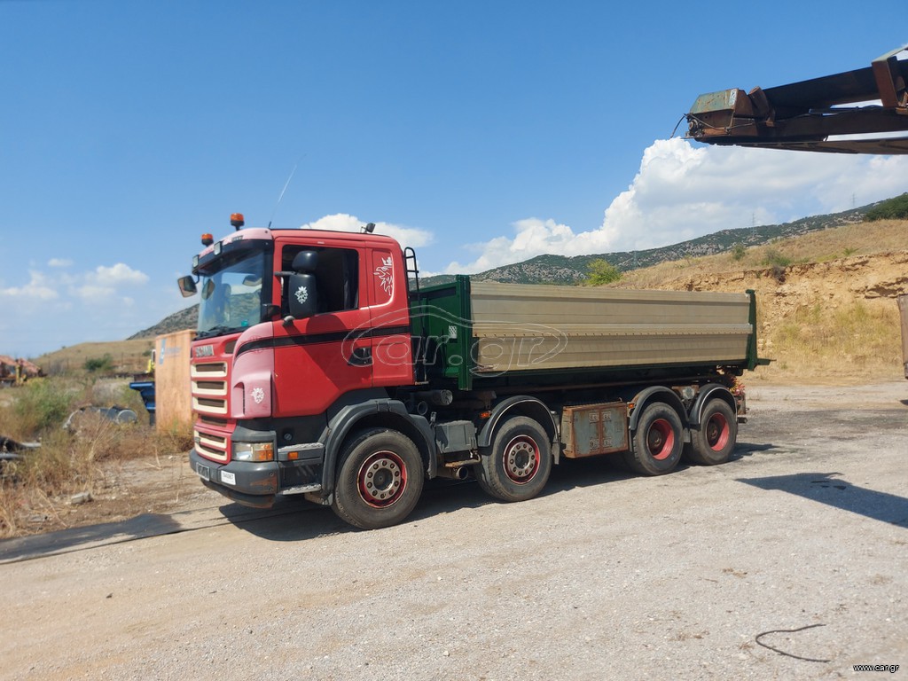 Ανατρεπόμενο Για Containers Με Βραχίονες Scania 2009 R 480 8X4 ΜΕΓΆΛΑ ΔΙΑΦΟΡΙΚΑ ΜΕ ΛΕΒΙΈ
