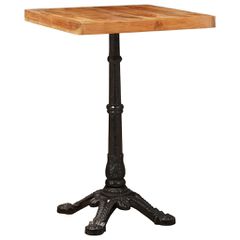 Τραπέζι Bistro Καφέ 50 x 50 x 76 εκ Στερεό Ξύλο Ακακίας 42013026
