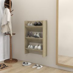 Παπουτσοθήκη Τοίχου Sonoma Δρυς 60x18x90 εκ. Μοριοσανίδα 806765