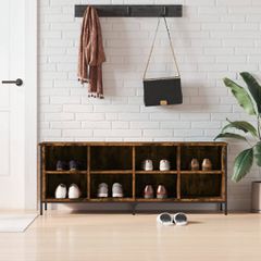 Παπουτσοθήκη Καπνιστή Δρυς 131 x 35 x 50 εκ. από Επεξεργ. Ξύλο 831850