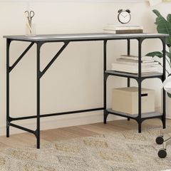 Γραφείο Γκρι Sonoma 120x50x75 εκ. Μέταλλο & Επεξεργασμένο Ξύλο 845324