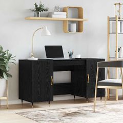 Γραφείο Μαύρη δρυς Επεξεργασμένο ξύλο 140 x 50 x 75 εκ. 879524