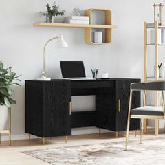 Γραφείο Μαύρη δρυς Επεξεργασμένο ξύλο 140 x 50 x 75 εκ. 879527