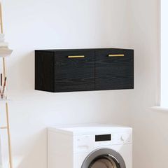 Ντουλάπα Τοίχου Μαύρη δρυς 80 x 36.5 x 35 cm Επεξεργασμένο ξύλο 879557