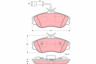 Τακάκια φρένων AUDI 447698151F, 8A0698151D, 447698151