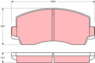 Τακάκια φρένων για MAZDA E-Series Van 898249280
