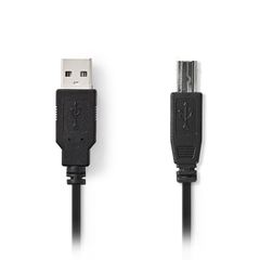 NEDIS USB 2.0 A MALE TO B MALE CCGL60101BK30 3M