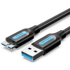 VENTION USB 3.0 A MALE TO MICRO B MALE CABLE 0.25M BLACK