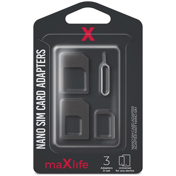 MAXLIFE NANO SIM CARD ADAPTERS