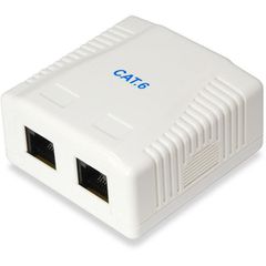 EQUIP 235214 2-PORT CAT.6 SURFACE MOUNT BOX