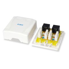 EQUIP 235214 2-PORT CAT.6 SURFACE MOUNT BOX-thumb-2