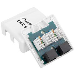 LANBERG FTP DATA BOX 2PORT UNSHIELDED CAT.5E-thumb-1