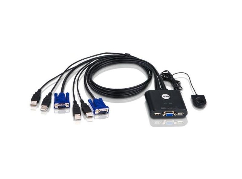 ATEN CS22U 2-PORT USB CABLE KVM SWITCH