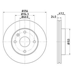 Δισκόπλακα ZTEC+ BD7218 για CHEVROLET-thumb-1