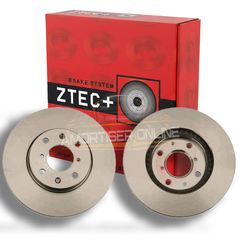 Δισκόπλακα ZTEC+ BD4824 για Suzuki Swift 2005-, Suzuki Splash (EX) 02/2008- , Opel Agila 2008-