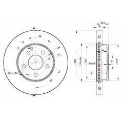 Δισκόπλακα ZTEC+ BD4261 για MERCEDES-BENZ E Series E 200 CDI 07/02- F-thumb-1