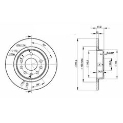 Δισκόπλακα ZTEC+ BD4266 για OPEL VECTRAC 1.6 04- 1.8 02- R-thumb-1