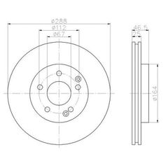 Δισκόπλακα ZTEC+ BD4180 για MERCEDES C 200 CDI (W203) (203.004) 09/00- F-thumb-1