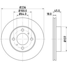 Δισκόπλακα ZTEC+ BD4022 για MITSUBISHI Lancer (VI) 1.3i 12V (CK1A) 96- F-thumb-1