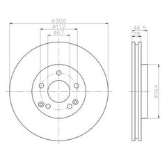 Δισκόπλακα ZTEC+ BD2812 για MERCEDES E Series E 200 K (W210) 97-02 F-thumb-1