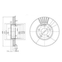 Δισκόπλακα ZTEC+ BD2652 για AUDI A4 1.8-2.8 95-01-thumb-1