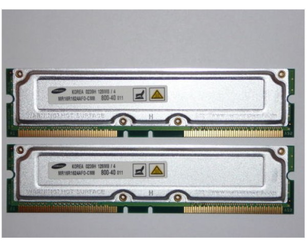 Samsung 256MB (2x 128MB) RDRAM PC800-40