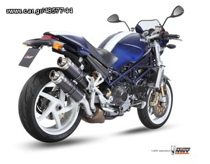 Εξατμίσεις Διπλά Τελικά Mivv Gp Style Black Steel Ducati Monster S2R 800 DUCATI/ MONSTER S2R 1000 /MONSTER S4R