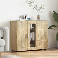 Ξύλινο Ντουλάπι με αποθήκευση Δρύς Sonoma 88,5 x 30,5 x 73 εκ 880303
