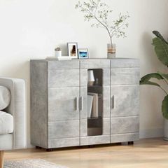 Ξύλινο Ντουλάπι Σκυρόδεμα Γκρι 88,5 x 30,5 x 73 εκ 880304