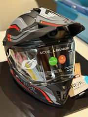 O'neal A-SRS Spike V.24 Black/Gray/Red Κράνος Μηχανής Adventure ECE 22.06 (Pinlock & Quin Ready)