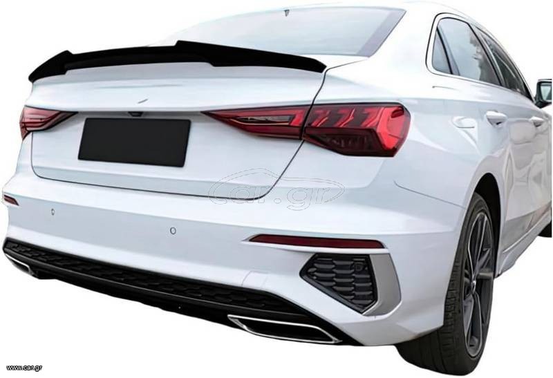 Αεροτομή Πορτ Παγκάζ Για Audi A3 8VS Sedan 12-20 M4 Look V2 Style Μαύρο Γυαλιστερό Από Abs Πλαστικό