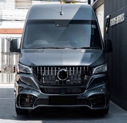 Μπροστινός Προφυλακτήρας Για Mercedes-Benz Sprinter W907 2017-2023 Amg GT Look Με Μάσκα Panamericanal & Canards-thumb-1