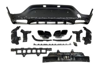 Diffuser Πίσω Προφυλακτήρα Για Mercedes-Benz GLC Coupe C253 2015-2019 GLC63 Amg Look Για Amg Sport Line Προφυλακτήρες Σετ Με Μαύρες Μπούκες-thumb-3