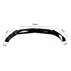 Μπροστινό Spoiler Universal Lip Spoiler Look Από Abs Πλαστικό Μαύρο Γυαλιστερό-thumb-2