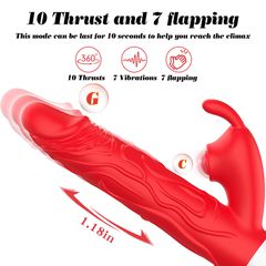 Silicone Vibrator 7 Vibration modes -10 thrusting -7 Flapping-thumb-4