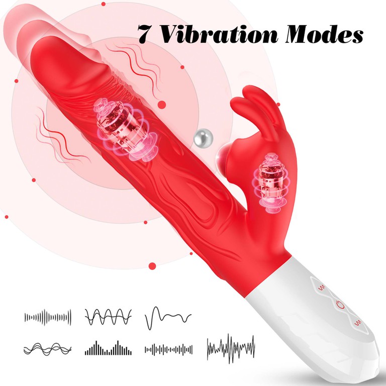 Silicone Vibrator 7 Vibration modes -10 thrusting -7 Flapping
