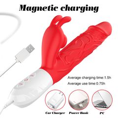 Silicone Vibrator 7 Vibration modes -10 thrusting -7 Flapping-thumb-3