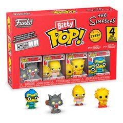 Blister 4 figures Bitty POP The Simpsons Scratchy