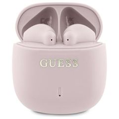Guess Bluetooth headphones GUTWSJ14ESGP TWS + docking station pink/pink Printed Classic Logo