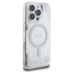 Guess Resin Gradient Glitter MagSafe case for iPhone 16 Pro - silver-thumb-3