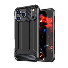 Hybrid Armor Case for iPhone 17 Pro - Black-thumb-1