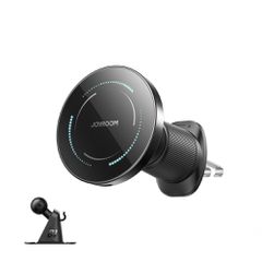 Joyroom JR-ZS502 MagSafe Compatible Car Holder with Wireless Charger for Air Vent/Dashboard - Black