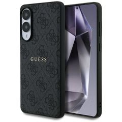 Guess 4G Ring Classic Logo MagSafe Case for Samsung Galaxy S25 Edge - Black