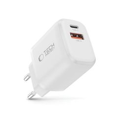 Tech-Protect NCA30 PD 30W QC3.0 USB-A / USB-C Wall Charger - White-thumb-1